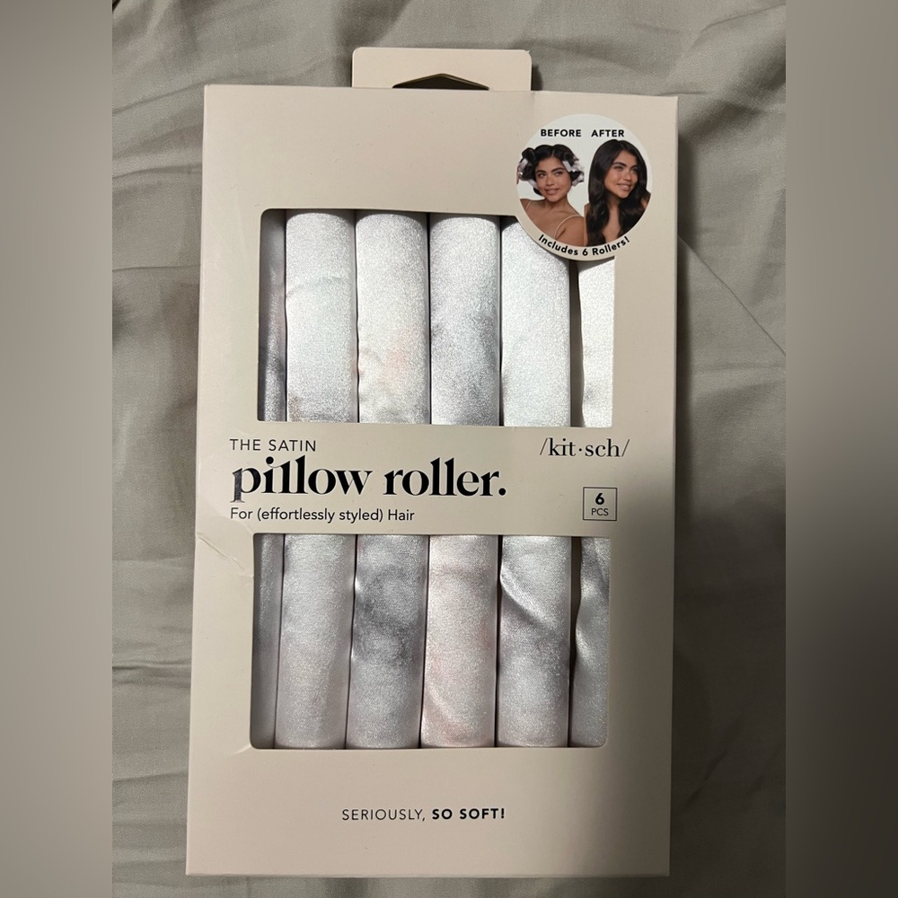 BNIB Kitsch Satin Pillow Rollers | 6PCS